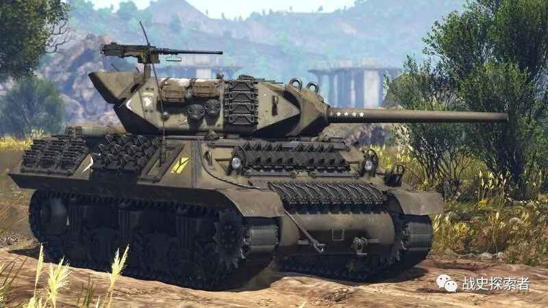 網路遊戲戰爭雷霆中出鏡的M-10「狼獾」坦克殲擊車，其車體首上、下方懸掛位置及側面均覆上了履帶板，炮