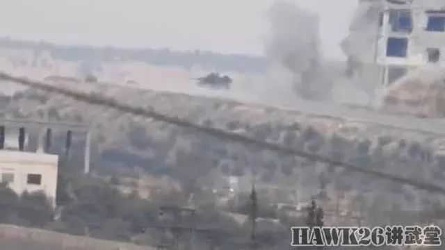 「眼鏡蛇」裝甲車被反坦克導彈擊中