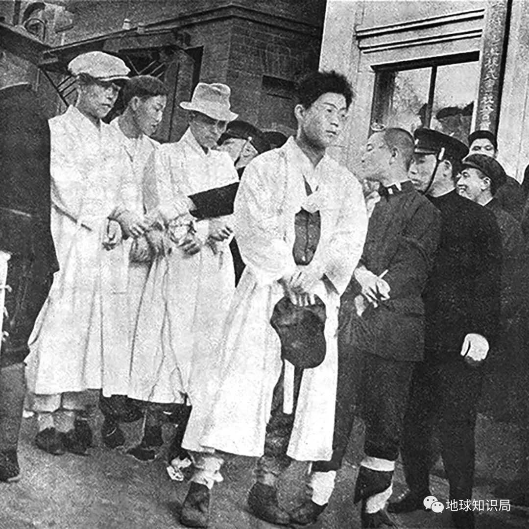 「三·一運動」中被日本當局逮捕的朝鮮愛國者