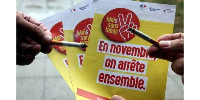 法國衛生當局每年11月舉辦「無煙月」活動，號召人們戒菸(法新社圖)