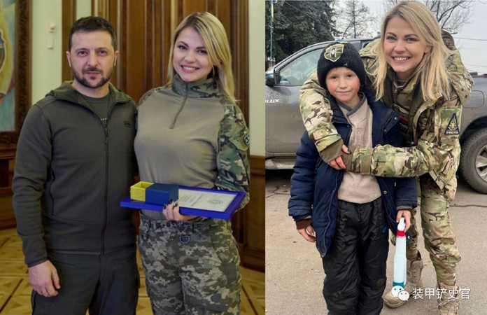 烏克蘭總統澤倫斯基為志願者艾拉頒發「金星」獎