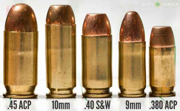 在.45、.40、10mm三種槍彈中，長度最大的為.45ACP，長度32.4mm，也沒有7.62×2