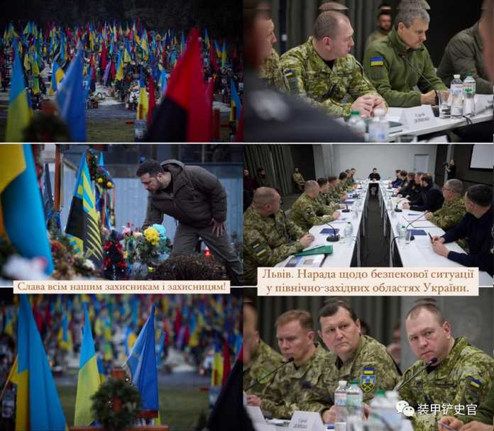 烏克蘭總統澤倫斯基再次來到利沃夫緬懷烏軍陣亡士兵，並召開了協調會議討論烏克蘭西北部的安全局勢