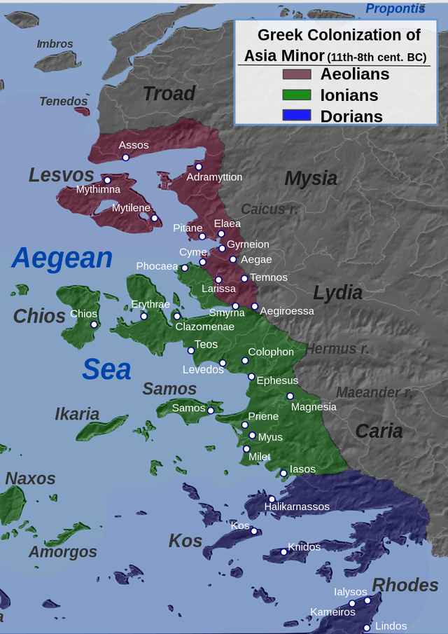 小亞細亞西海岸的希臘人殖民地
