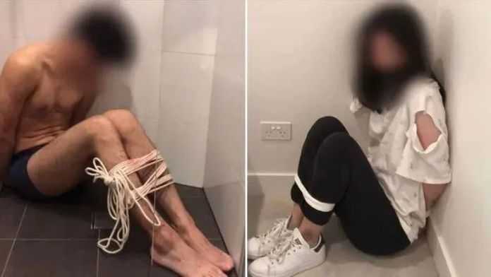 2020年7月，澳大利亞新州警察廳發佈了中國留學生在「虛擬綁架」騙局中捆綁住自己的令人震驚的照片，該