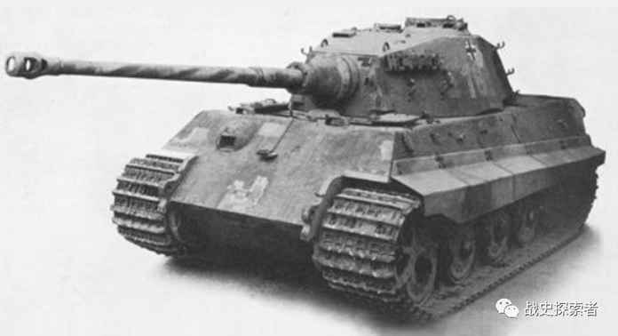 被美軍繳獲後，進行一系列技術測試的德制「虎王」坦克