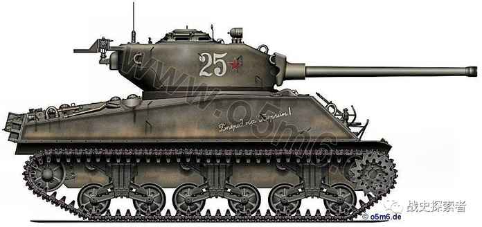 採用T49鋼製履帶的M4A2-76（W）坦克