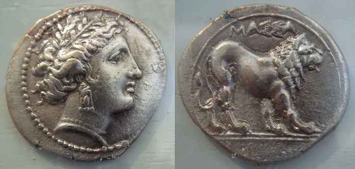 公元前5世紀馬西利亞的希臘銀幣