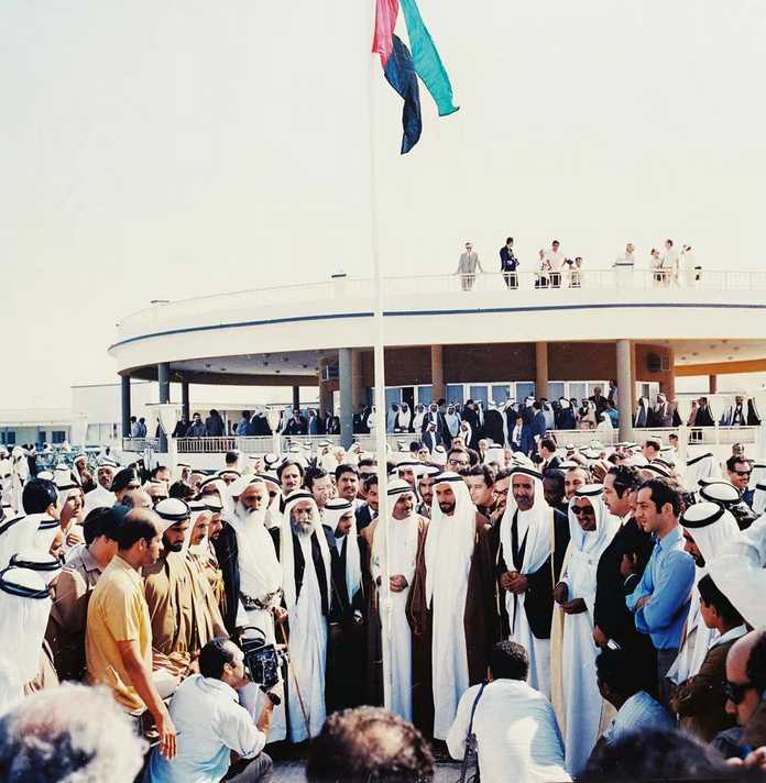 1971年，阿聯酋獨立（卡達、巴林退出）