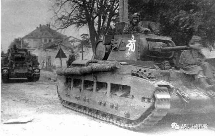 蘇聯第68集團軍麾下的第5機械化軍也曾裝備過英制的「瑪蒂爾達」坦克