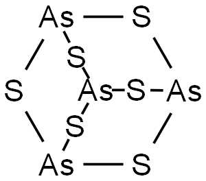 三硫化砷 結構式 圖源：化工百科