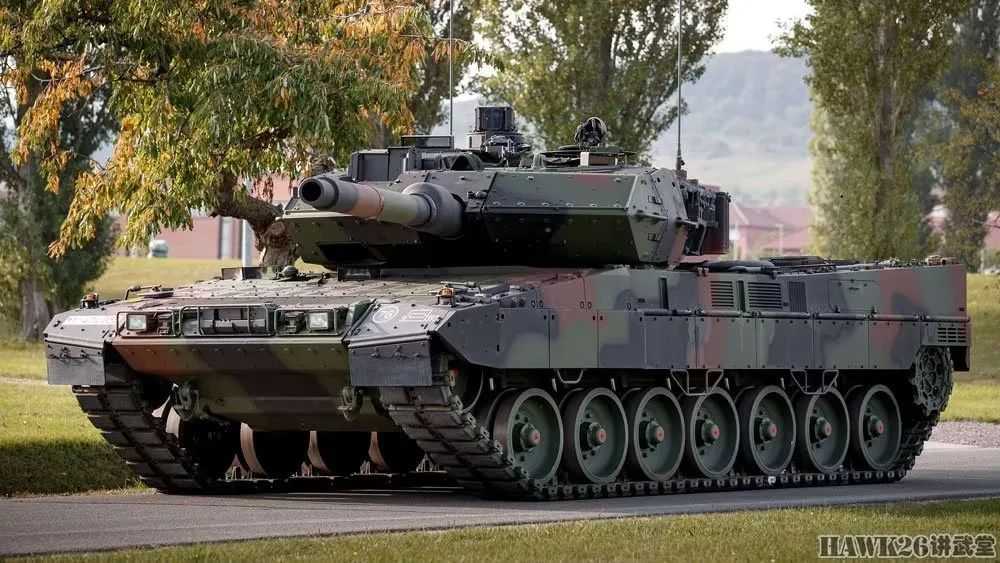 德國陸軍剛剛列裝的豹2A7V主戰坦克