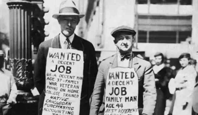 美國經濟大蕭條時代，數百萬人失業，就連博士生都只能應聘清潔工