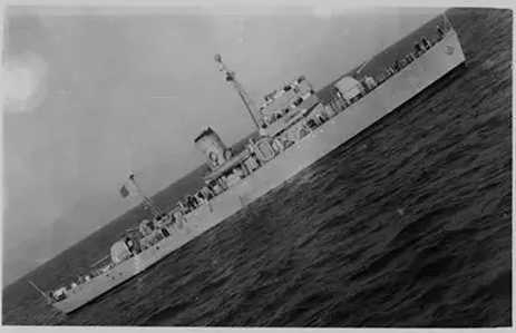 改裝蘇制武器後加入人民海軍的「祥德」號的姊妹艦「和樂」號（後改名為「臨沂」艦），可見主炮已經換成蘇制