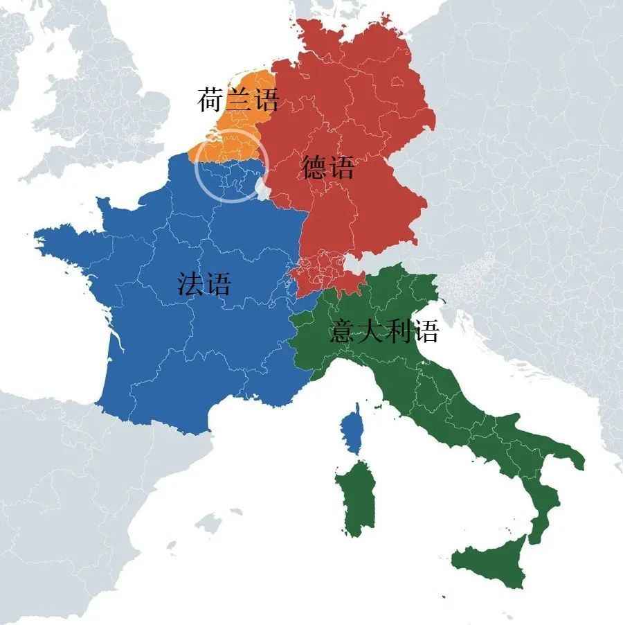 比利時處於荷蘭語和法語的交匯處