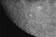 滿月之夜，輻紋四射，月球上的第谷環形山觀測