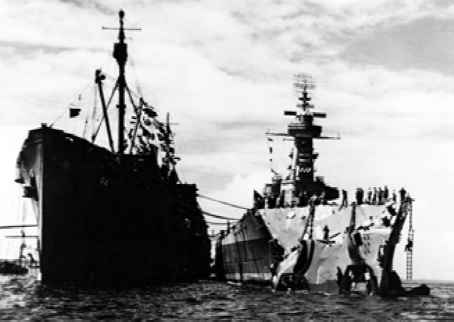 「華盛頓」號雖然在瓜島海戰中沒有受損，但在1944年2月1日的馬紹爾群島戰役中，該艦與「印第安納」號
