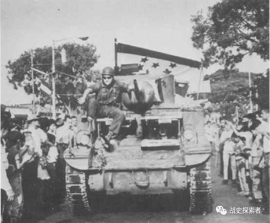 「足球戰爭」結束後，一輛薩爾瓦多的M3「斯圖亞特」輕型坦克參加了首都的閱兵式，車上還懸掛著繳獲的洪都