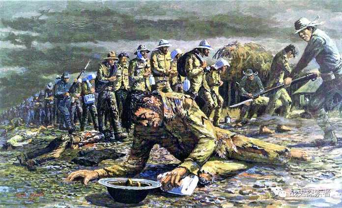 (彩繪)惡行累累的「巴丹死亡行軍」，也是日寇在二戰期間犯下的又一暴行