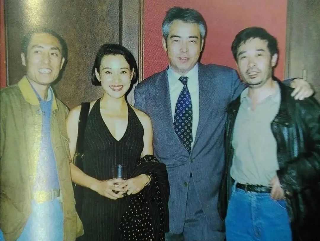 由左到右：張藝謀、陳沖、陳凱歌、田壯壯