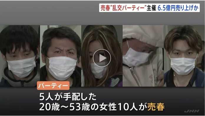 日本警方打掉了一個組織賣淫的團伙