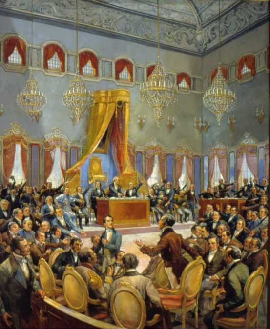 1820年，葡萄牙革命後建立的國民會議