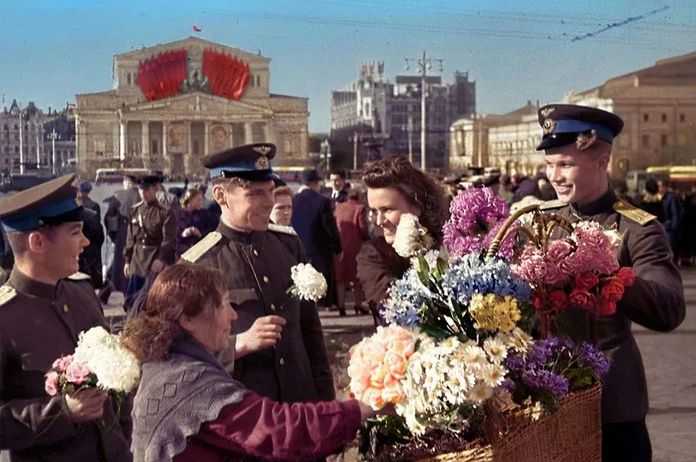 1945年5月9日，莫斯科街頭