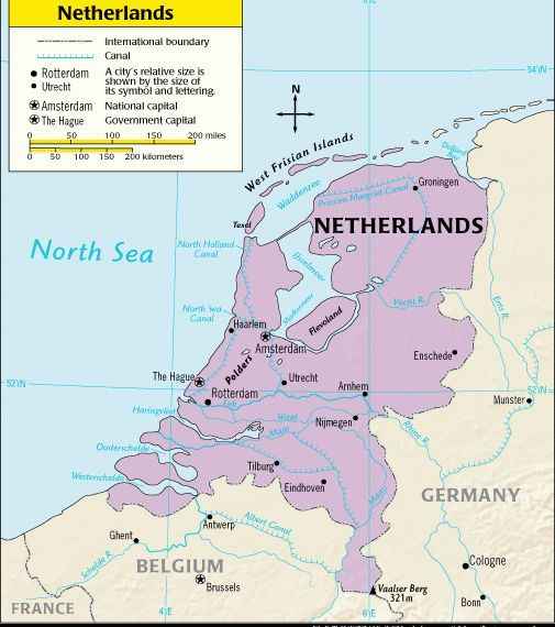 荷蘭地圖